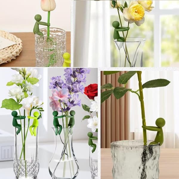 3 delar grönt växtstöd växtförökningskompisklämmor för klättring