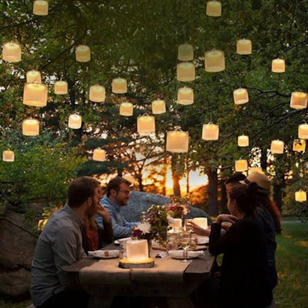Sammenleggbar, oppblåsbar solcelle-campinglampe for telt – Nødbelysning