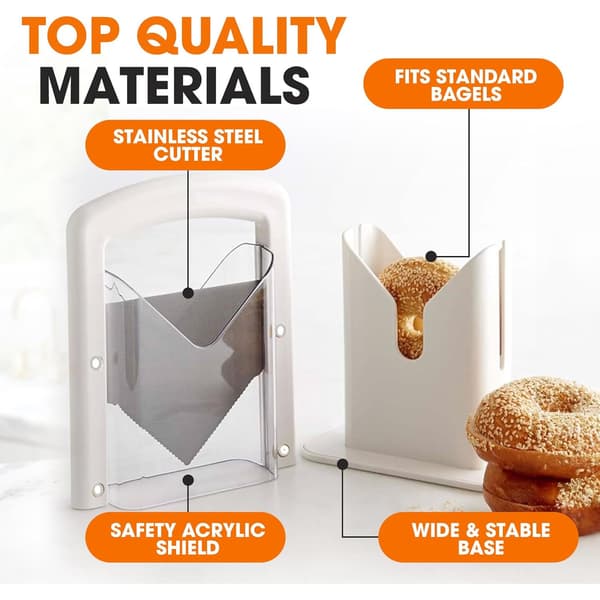 Bagel Universal Kutter, 22 cm, Hvit