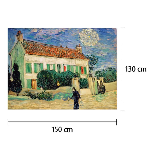 Väggbonad för sovrum, Vincent Van Gogh Abstrakt Landskapsbonad för Sovrum Estetiskt Vardagsrum Heminredning 150*130 cm house
