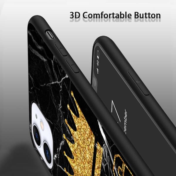 2 stk. King & Queen iPhone 15 deksler, spesielt iPhone 15 Pro-telefondeksel for iPhone 15 Plus Pro Max Black iPhone 15