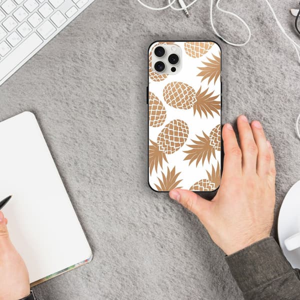 2 stk. morsomme ananas iPhone 15 Pro Max deksler, pene iPhone Pro Max 15 til iPhone 15 Plus 15 Pro 15 Pro Max Black iPhone 15 Pro