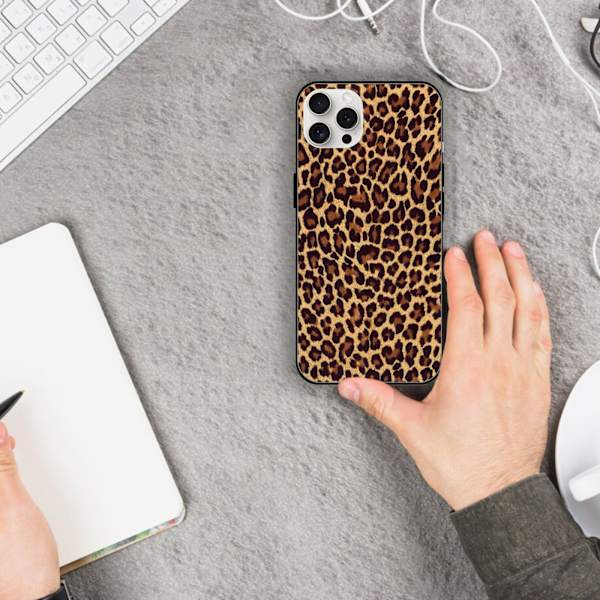 2 stk. Leopardmønster iPhone 15 Pro Max deksler, Eneste iPhone Pro Max 15 for iPhone 15 Plus Pro Max Black iPhone 15 Plus