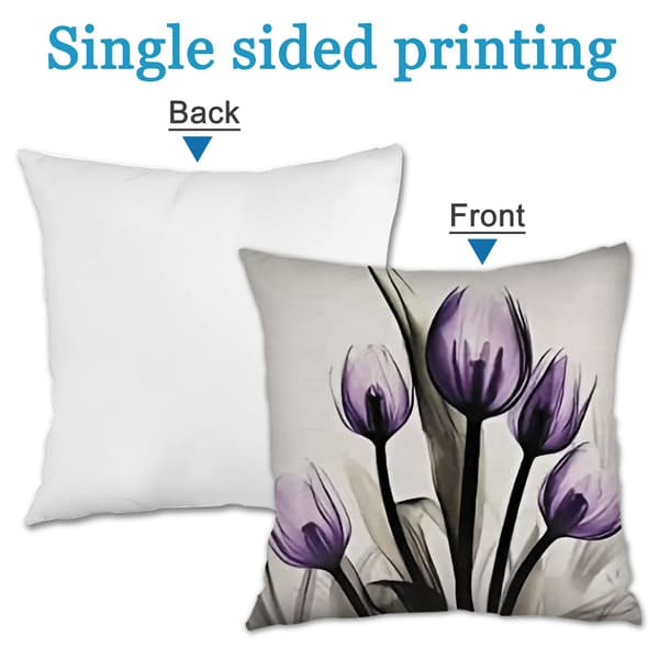 4 st Örngott med blomstermönster, 45x45cm Polyester Kuddfodral för Vardagsrum Sovrum 4Pcs-45x45cm