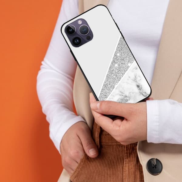 2 stk marmor iPhone 15 Plus beskyttelsesdeksler, pent 15 plus deksel til iPhone 15 Plus Pro Max Black iPhone 15 Plus