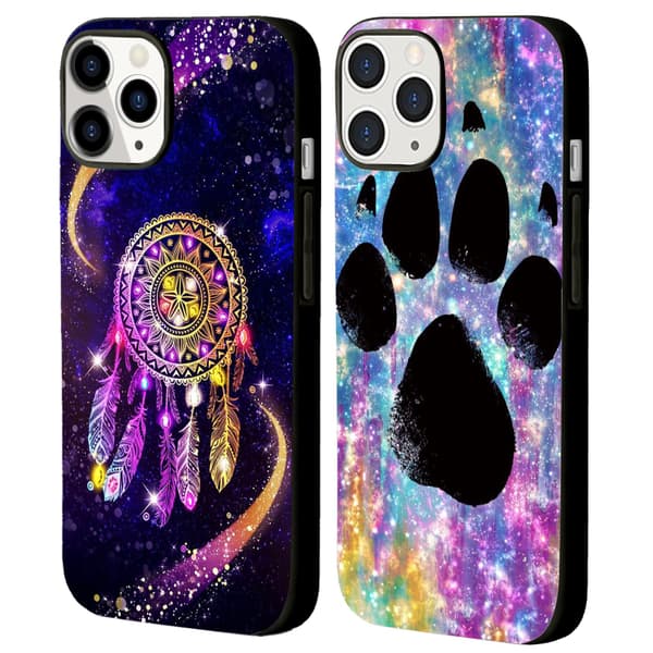 2 stk. farverige pote iPhone 15 Pro Max etui cover, Brisk Apple iPhone 15 plus etui til iPhone 15 Plus Pro Max Black iPhone 15 Plus