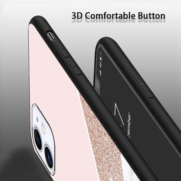 2 st Marmor iPhone 15 Pro Skal, Tecknade Apple 15 för iPhone 15 Plus Pro Max Black iPhone 15