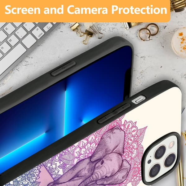 2 stk. Søde panda iPhone 15 Beskyttelsesetuier, Charmerende iPhone 15 Etui Kvinder til iPhone 15 Plus Pro Max Black iPhone 15 Plus