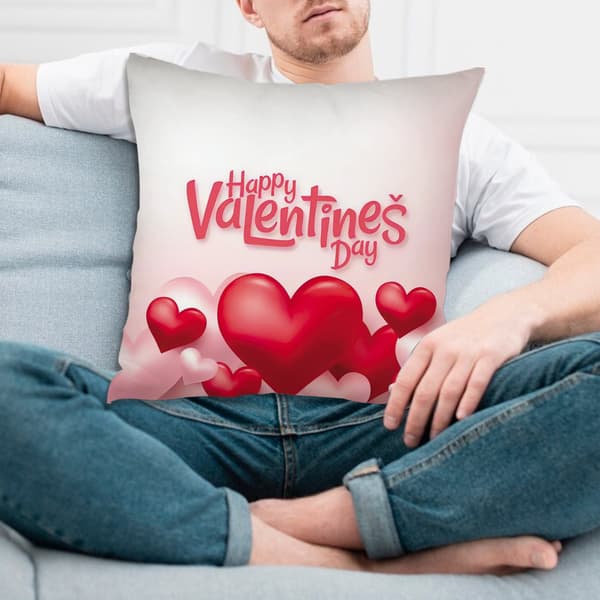 Valentinsdag Pyntepudebetræk, Polyester Pyntepudebetræk Pudebetræk til Bryllup 45x45cm