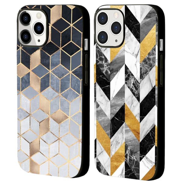 2-pack Marmor iPhone 15 Skyddsfodral, Anime Apple 15 för iPhone 15 Plus 15 Pro 15 Pro Max Black iPhone 15 Pro Max