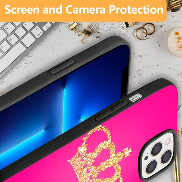 2 stk. Queen iPhone 15 Pro Max telefondeksel, stilig iPhone 15 pro-deksel for iPhone 15 Plus 15 Pro 15 Pro Max Black iPhone 15 Plus
