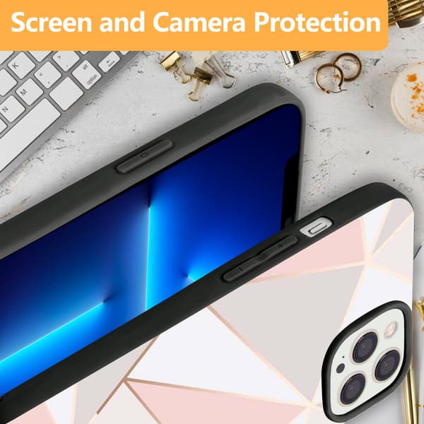 2-pack Marmor iPhone 15 Plus Skal Fodral, Tryck iPhone 15 Mini för iPhone 15 Plus Pro Max Black iPhone 15 Pro Max