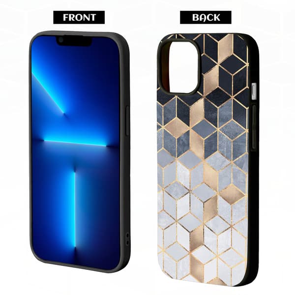 2 stk marmor iPhone 15 Pro Max deksler, brukervennlig Apple 15-deksel til iPhone 15 Plus Pro Max Black iPhone 15