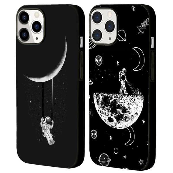 2 st Rymdresa iPhone 15 Pro Max Skal, Sött iPhone 15 Plus Fodral Skyddande för iPhone 15 Plus 15 Pro 15 Pro Max Black iPhone 15 Plus