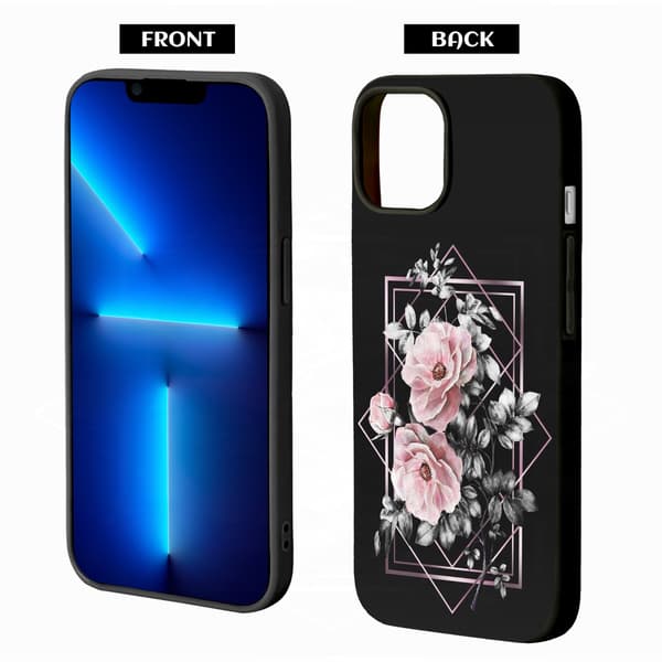 2 stk. iPhone 15 Pro Max beskyttelsescovers med simple mønstre, etui til kvinder og mænd iPhone 15 plus til iPhone 15 Plus Pro Max Black iPhone 15 Plus