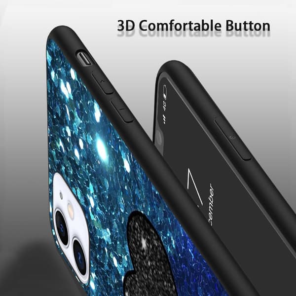 2 stk Bling love iPhone 15 Plus deksel, trykt deksel til iPhone 15 for iPhone 15 Plus Pro Max Black iPhone 15 Plus