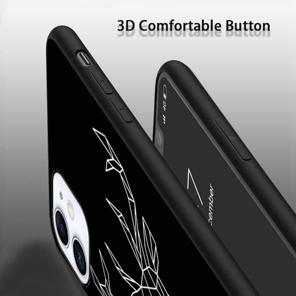 2 stk. iPhone 15 Pro covers med simple mønstre, nyt iPhone 15 cover til iPhone 15 Plus Pro Max Black iPhone 15 Pro