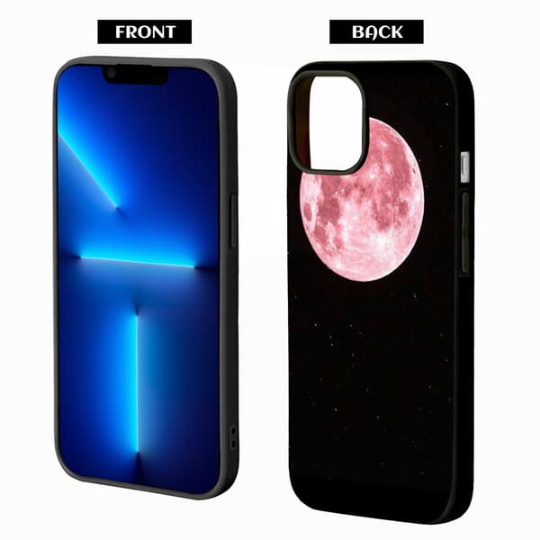 2 stk. Retro Måne iPhone 15 Pro Max Covers, Charmerende iPhone 15 Pro telefoncover til iPhone 15 Plus 15 Pro 15 Pro Max Black iPhone 15 Plus