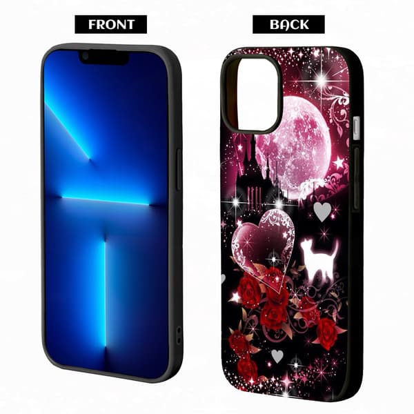2 stk. farverige iPhone 15 Plus telefoncovers, animationsmaleri iPhone 15 Plus etui til iPhone 15 Plus 15 Pro 15 Pro Max Black iPhone 15 Pro
