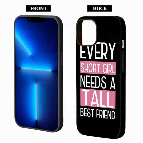 2 stk. Bedste venner iPhone 15 Case Cover, slankt iPhone 15 Pro Max telefoncover til iPhone 15 Plus 15 Pro 15 Pro Max Black iPhone 15 Plus