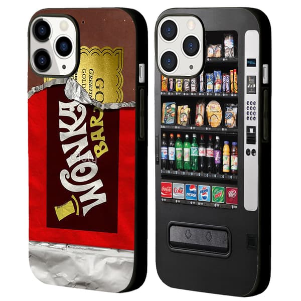 2 stk. Snack iPhone 15 Pro Max Covers, Animationsprint Cover iPhone 15 Plus til iPhone 15 Plus Pro Max Black for iPhone 15 Pro