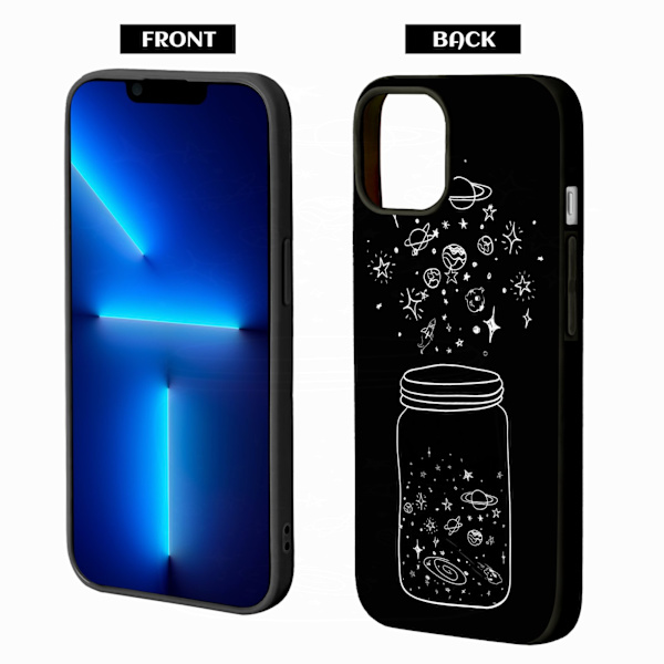 2 stk. roseblomst iPhone 15 Pro deksler, kule iPhone 15pro Max til iPhone 15 Plus Pro Max Black iPhone 15 Plus