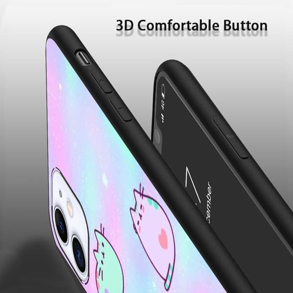 2 stk. Søde iPhone 15 Covers, Dramatisk Apple iPhone 15 plus cover til iPhone 15 Plus 15 Pro 15 Pro Max Black iPhone 15