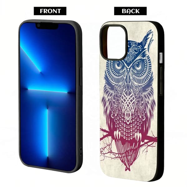 2-pack Retro Elefant iPhone 15 Skyddsfodral, Senaste iPhone 15 Fodral Med Design för iPhone 15 Plus Pro Max Black iPhone 15 Plus