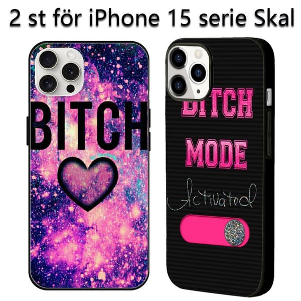 2 stk. Switch mode iPhone 15 Plus covers, farverigt telefoncover til iPhone 15 Pro til iPhone 15 Plus 15 Pro 15 Pro Max Black iPhone 15 Plus