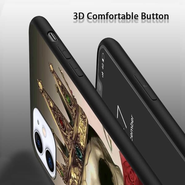 2-pack Skalle iPhone 15 Pro Max Skyddsfodral, Charmig 15 Pro för iPhone 15 Plus Pro Max Black iPhone 15 Pro