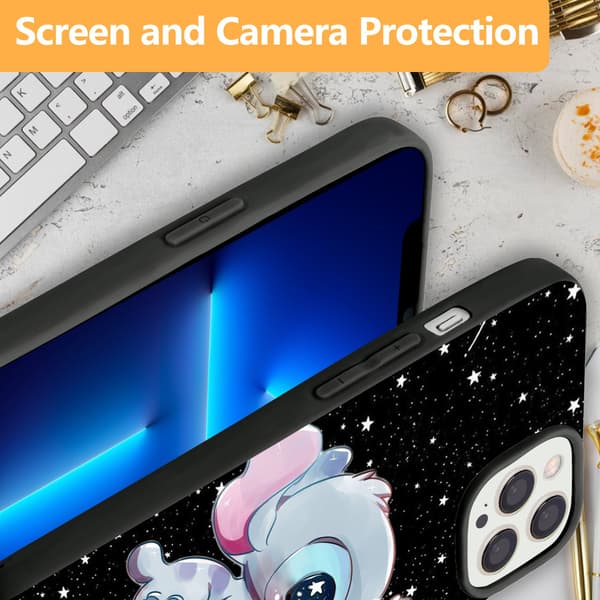 2 STK Søte dyr og sommerfugler iPhone 15 Plus mobildeksler, Dramatisk iPhone 15 Pro Max deksel til iPhone 15 Plus 15 Pro 15 Pro Max Black for iPhone 15 Pro