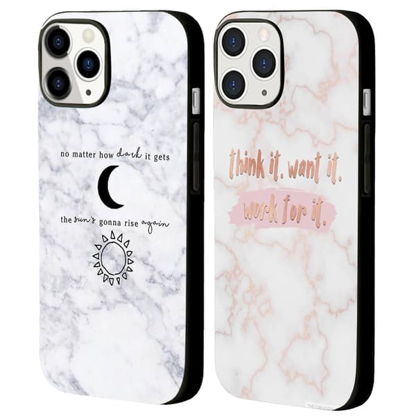 2 stk. Marmor iPhone 15 Pro Max Beskyttelsesetuier, Brugbare iPhone15 til iPhone 15 Plus 15 Pro 15 Pro Max Black iPhone 15 Pro Max