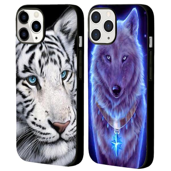 2 st Varg iPhone 15 Pro Skal, Handgjorda iPhone 15 Pro Max för iPhone 15 Plus 15 Pro 15 Pro Max Black iPhone 15