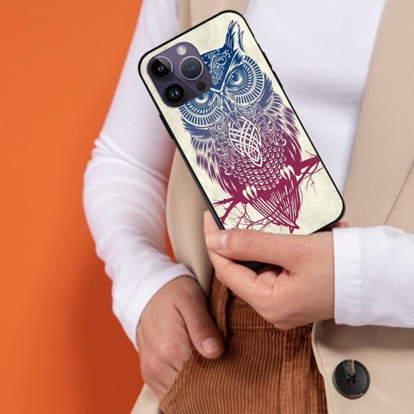 2-pack Retro Elefant iPhone 15 Skyddsfodral, Senaste iPhone 15 Fodral Med Design för iPhone 15 Plus Pro Max Black iPhone 15 Pro