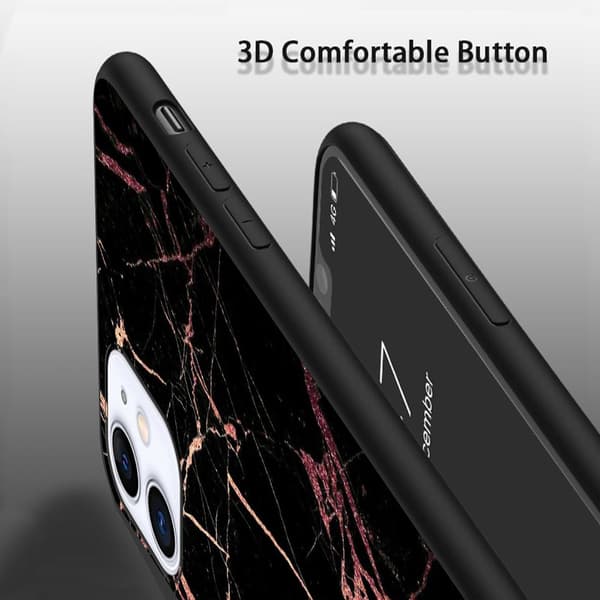 2 stk. Marmor iPhone 15 Plus Cover Cases, Elegant i Phone 15 Pro Case til iPhone 15 Plus 15 Pro 15 Pro Max Black iPhone 15 Plus