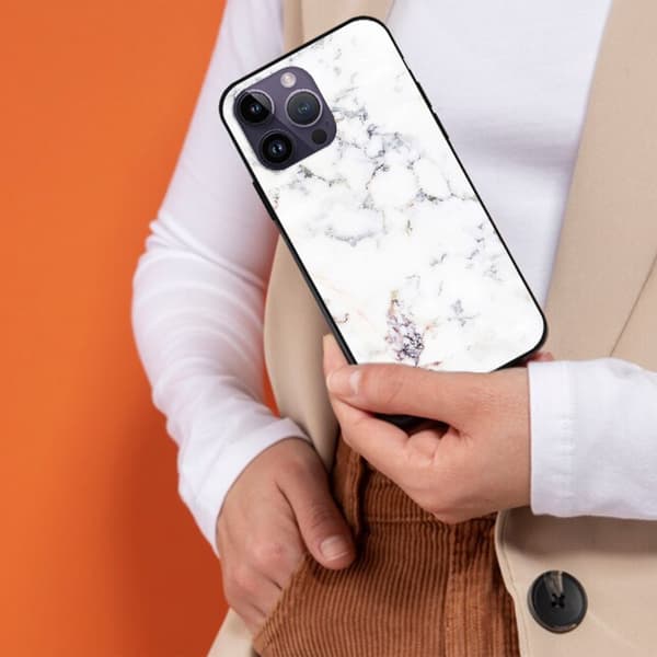 2 stk marmor iPhone 15 Pro beskyttelsesdeksler, nyhet iPhone 15 deksel til iPhone 15 Plus 15 Pro 15 Pro Max Black iPhone 15