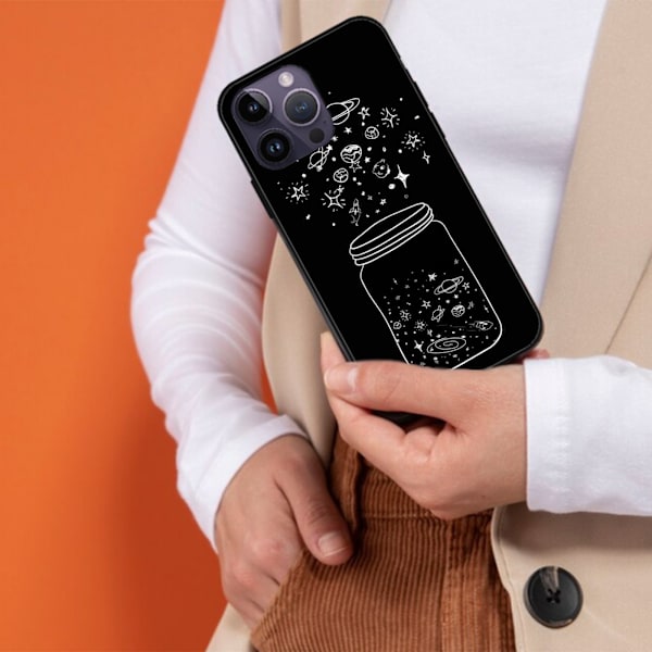 2 stk. roseblomst iPhone 15 Pro deksler, kule iPhone 15pro Max til iPhone 15 Plus Pro Max Black iPhone 15 Plus