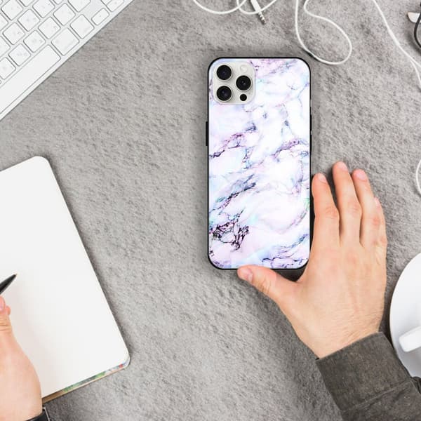 2 STK Marmor iPhone 15 Deksel, Personlighet iPhone 15 Etui Blomster til iPhone 15 Plus Pro Max Black for iPhone 15 Pro