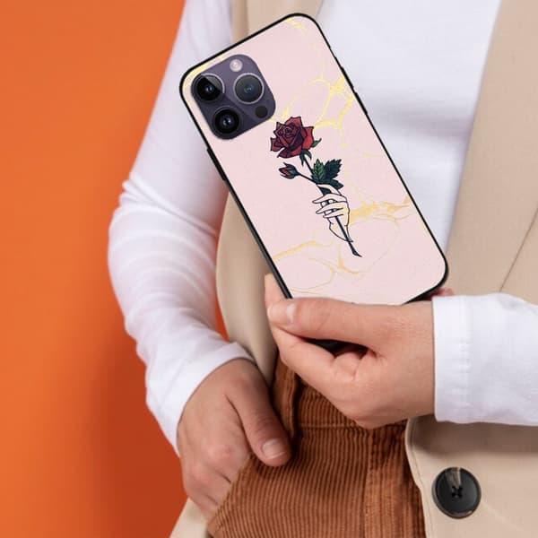 2 stk. Marmor Rose iPhone 15 Plus Covers Etuier, Stilfuld iPhone 15 Mini til iPhone 15 Plus 15 Pro 15 Pro Max Black iPhone 15 Plus