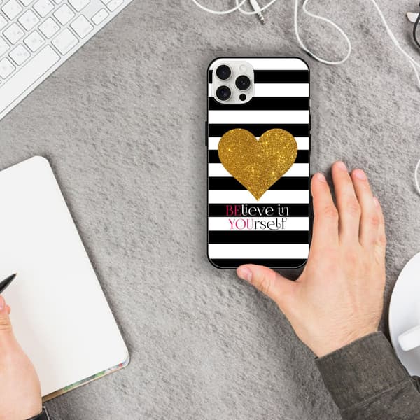 2 stk stripete hjerte iPhone 15 Plus deksler, stilig iPhone 15 max deksel til iPhone 15 Plus 15 Pro 15 Pro Max Black iPhone 15