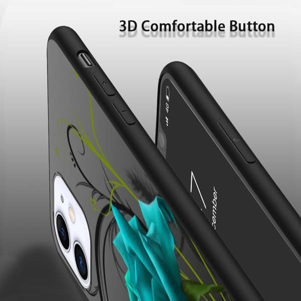 2 stk. roseblomst iPhone 15 Plus beskyttelsesdeksler, moderne iPhone 15 Pro Max-deksel for kvinner for iPhone 15 Plus Pro Max Black iPhone 15 Pro Max