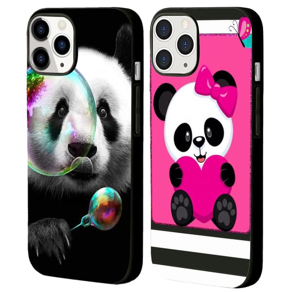 2 stk. Søde Panda iPhone 15 Pro Max Covers, Print 15 plus cover til iPhone 15 Plus 15 Pro 15 Pro Max Black iPhone 15 Pro Max