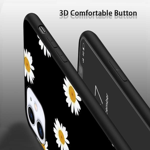 2 st Solros iPhone 15 Pro Max Skyddsfodral, Personligt iPhone 15 Pro Max-skal för iPhone 15 Plus Pro Max Black iPhone 15 Plus
