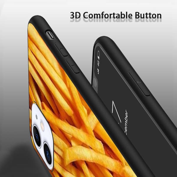 2 stk. morsomme matmønstre iPhone 15 Plus mobildeksler, personlighet iPhone 15 Pro slankt deksel til iPhone 15 Plus Pro Max Black iPhone 15 Plus