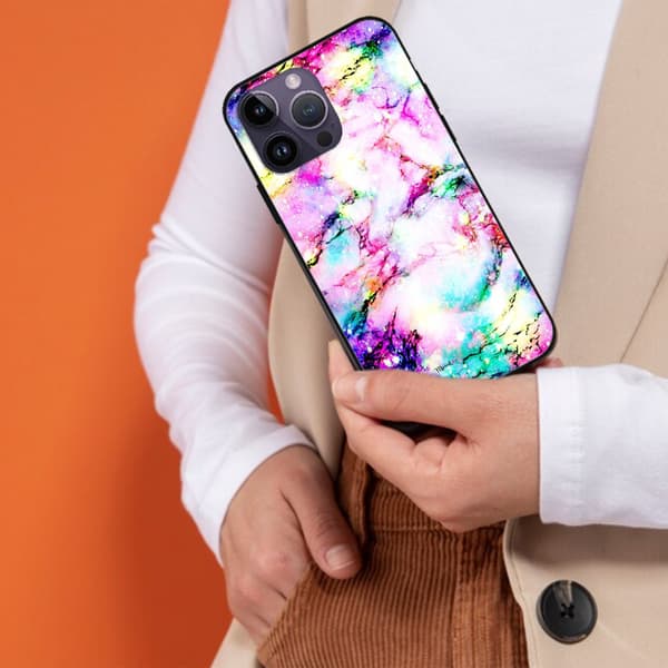 2 stk fargerike marmor iPhone 15 Pro Max deksler, ekstravagant iPhone 15 deksel blomstret for iPhone 15 Plus 15 Pro 15 Pro Max Black iPhone 15 Plus