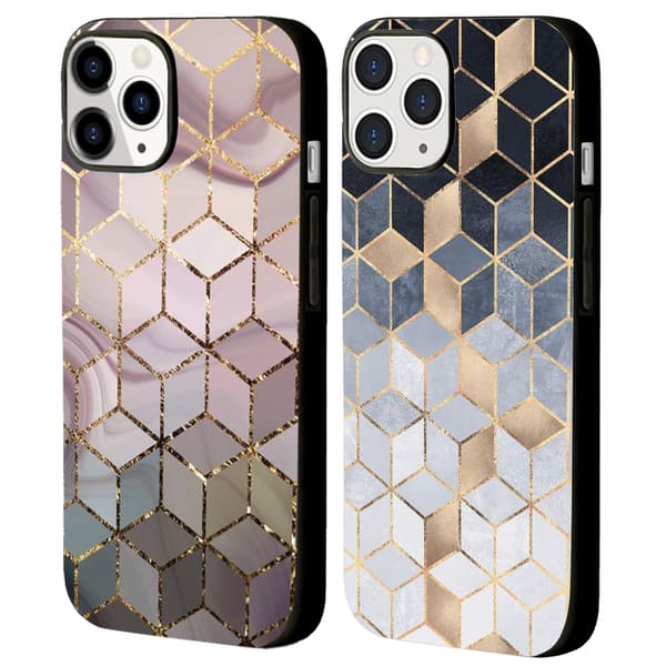 2 stk. Marmor iPhone 15 Pro Max Cover Cases, Brugervenlig Apple 15 case til iPhone 15 Plus Pro Max Black iPhone 15 Pro Max