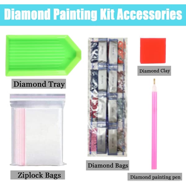 Diamant Maleri Kat Diamant Broderi Dyr Komplet Sæt Dekorative Malerier 35*45cm