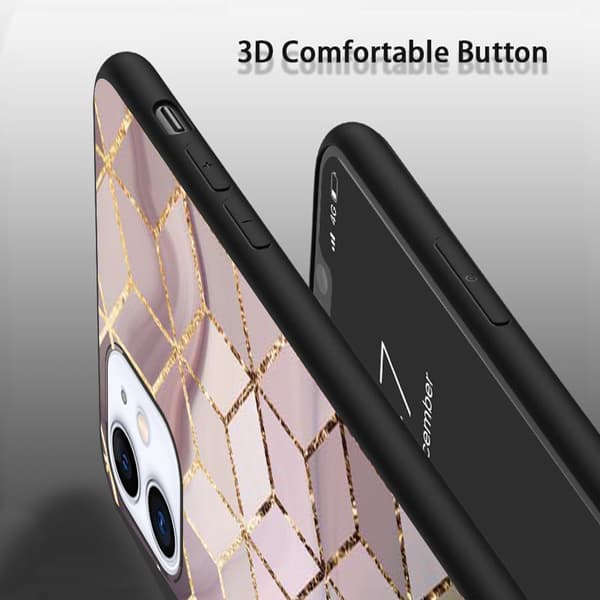 2 st Marmor iPhone 15 Pro Max Skal, Användbart Apple 15 skal för iPhone 15 Plus Pro Max Black iPhone 15 Plus