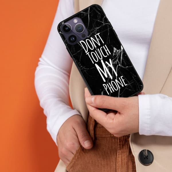 2-pack Marmor iPhone 15 Plus Skyddande Smart Skal, Brisk 15 plus skal för iPhone 15 Plus 15 Pro 15 Pro Max Black iPhone 15 Plus