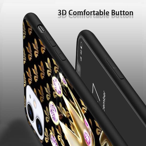 2 stk. Queen & Princess iPhone 15-deksler, stilig iPhone 15 max-deksel til iPhone 15 Plus Pro Max Black iPhone 15 Plus